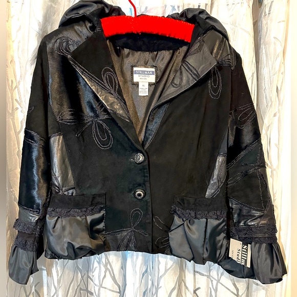 Vintage~STILLMAN Studio, New York. XL Genuine Lamb leather NWT - Picture 3 of 12